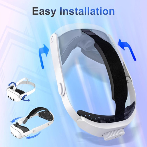 Pour Meta Quest 3 / 3S DEVASO Elite Headwear VR Lunettes Bandeau SD29351210-09