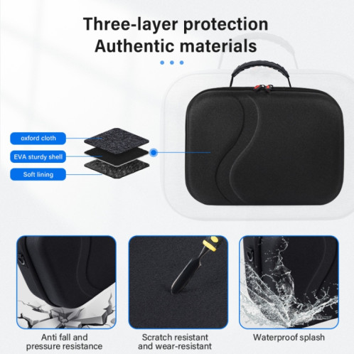 STARTRC GAMES VR Lunettes Accessoires Sac de rangement à bandoulière rigide portable (noir) SS901B1646-07