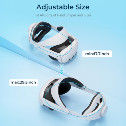 Pour Meta Quest 3 STARTRC GAMES Elite Headwear Bandeau réglable d'équilibre et de gravité Accessoires de confort de décompression (modèle de mise à niveau) SS801A374-07
