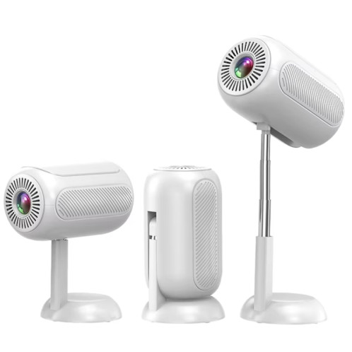 TS-6 Android 11 WiFi6 4K Mini projecteur à cardan caché Prise UE (Blanc) SH602A984-015