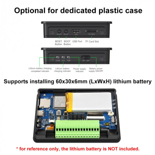 Carte de développement LCD tactile Waveshare ESP32-S3 4,3 pouces 800 × 480 sans boîtier SW6601572-012