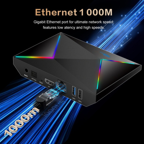 Lecteur réseau 4G + 32G avec prise britannique R69PLUS Allwinner H728 Octa-Core ARM Cortex A55 Android 14 SH9007352-013