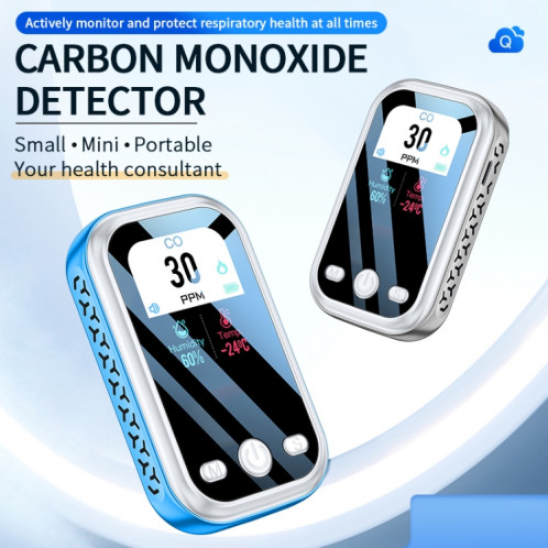 Détecteur de monoxyde de carbone portable, alarme de détection extérieure pour la maison (gris) SH801A1534-013