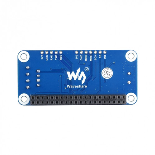 Module de bus Waveshare 14882 pour Raspberry Pi RS485 SPI CAN HAT SW4067255-09