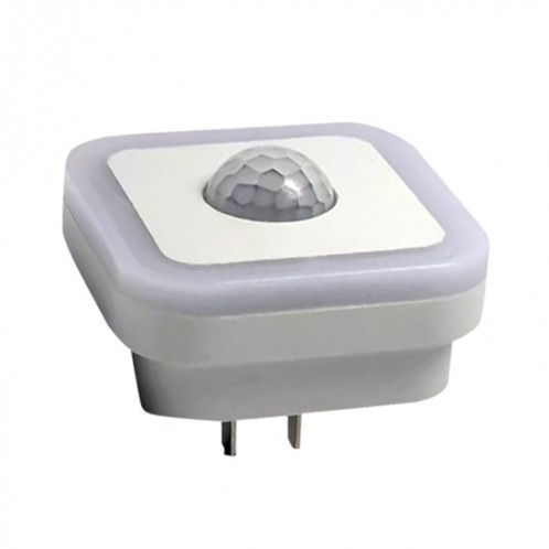 Veilleuse LED 3 W pour la maison, capteur automatique humain, sans câblage, éclairage d'escalier, couloir, allée, prise américaine (lumière chaude) SH901B1064-06