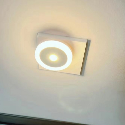 Lampe LED 3 W avec capteur de corps humain, contrôle intelligent de la lumière, lampe de nuit infrarouge enfichable, lampe de sol pour chambre à coucher, prise américaine (lumière blanche) SH301A404-07