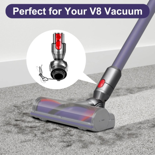 Connecteur coudé de tête d'entraînement direct pour aspirateur Dyson V8 V10 avec pièces de réparation de roues SH43611105-05