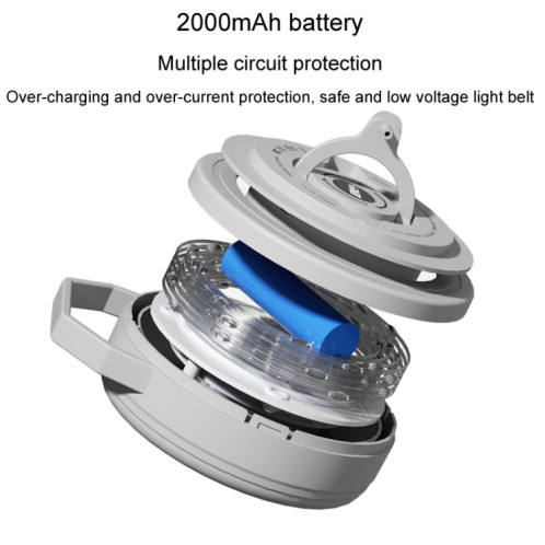 TUBUZHE Lampe à LED portable 2 en 1 pour camping, lumière d'ambiance, rechargeable par USB, veilleuse d'extérieur pour tente (jaune) ST201B397-013