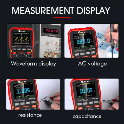 Mini multimètre oscilloscope DIY 2 en 1 TOOLTOP ST44491072-010