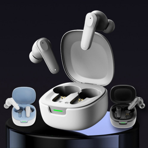 A98 AI Intelligent Translation Wireless Physical Noise Cancellation Bluetooth Earphones(White Blue) SH101B1715-09
