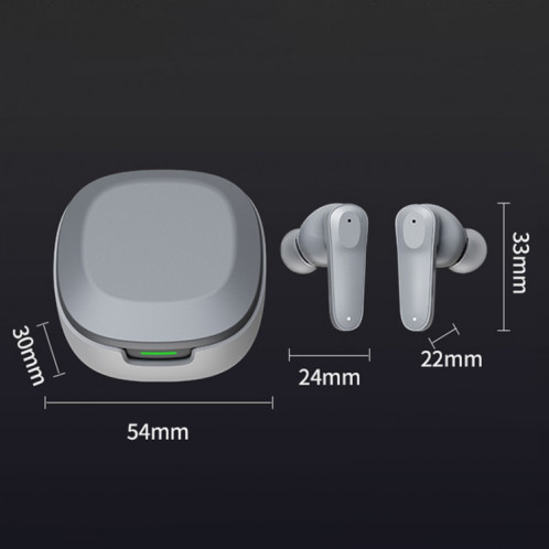 A98 AI Intelligent Translation Wireless Physical Noise Cancellation Bluetooth Earphones(White Blue) SH101B1715-09
