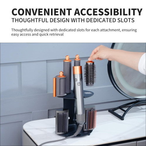 Support de rangement mural en acier au carbone pour fer à friser Dyson Airwrap SH4676402-06