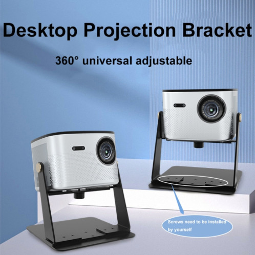 Support de projecteur réglable en métal sans perforation (noir) SH901A1110-09