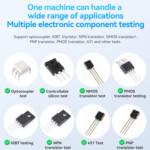Outil de réparation électronique de testeur d'optocoupleur multifonction Awgem, modèle : TO2 enfichable SA80011361-011