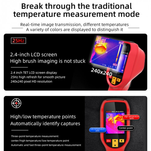 Appareil d'imagerie thermique portatif BSIDE HX1 Thermomètre sans contact SB9801842-015