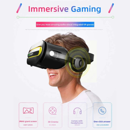 Casque de réalité virtuelle VRPARK J60 Lunettes VR Casque intégré pour une expérience immersive (blanc) SV401A1362-010
