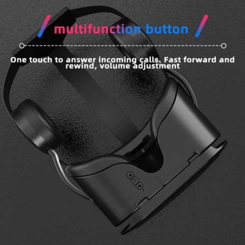 Casque de réalité virtuelle VRPARK J60 Lunettes VR Casque intégré pour une expérience immersive (Noir) SV401B409-010