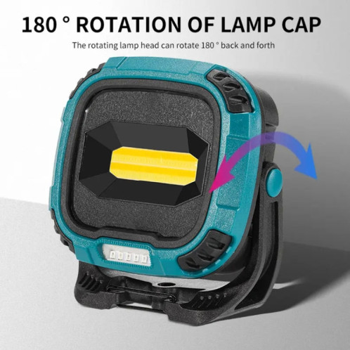 Projecteur de travail portable rechargeable E-SMARTER W895-1 COB, batterie non incluse (jaune) SE401B640-016