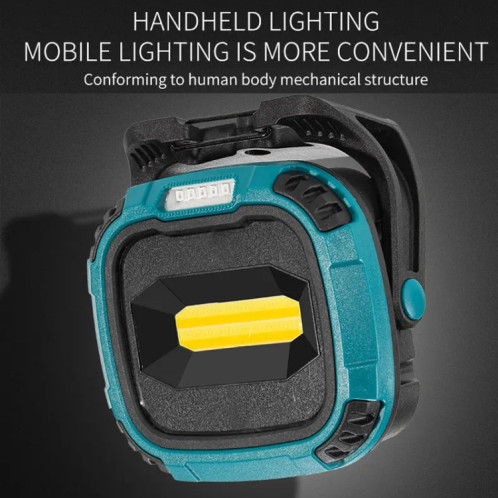 Projecteur de travail portable rechargeable E-SMARTER W895-1 COB, batterie non incluse (jaune) SE401B640-016