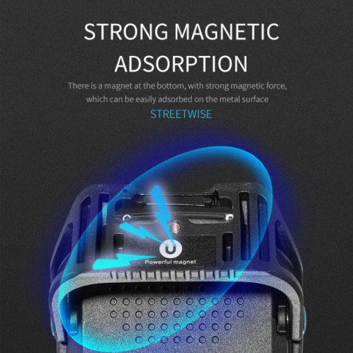 Lampe de travail portable rechargeable E-SMARTER W895-1 COB, batterie non incluse (bleu) SE401A655-016