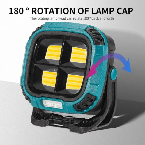E-SMARTER W894-1 COB Projecteur magnétique Lampe de travail Lampe de poche portable d'urgence lumineuse (Jaune) SE001B703-016