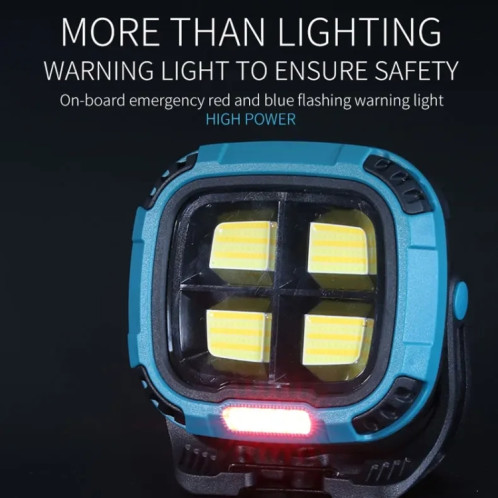 E-SMARTER W894-1 COB Projecteur magnétique Lampe de travail Lampe de poche portable d'urgence lumineuse (Jaune) SE001B703-016