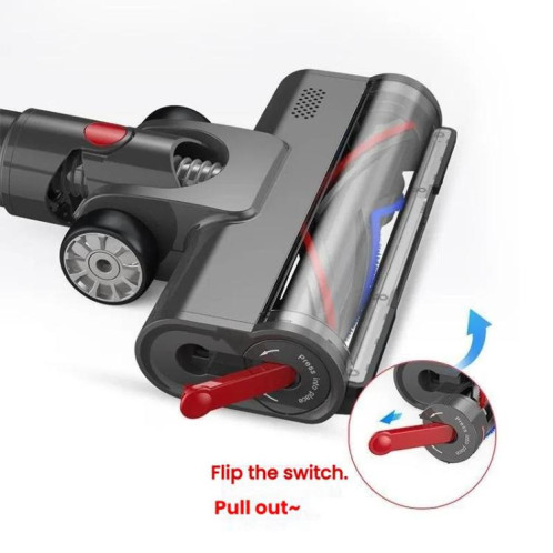 Pour aspirateur Dyson V7 / V8 / V10 / V11 / V15, brosse de sol à turbine à couple élevé avec éclairage SH6215836-07
