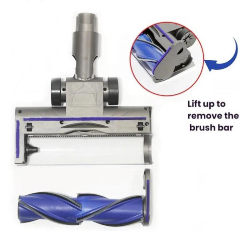Pour aspirateur Dyson V7 / V8 / V10 / V11 / V15, tête de brosse anti-enchevêtrement à entraînement direct avec lumière verte SH622549-06