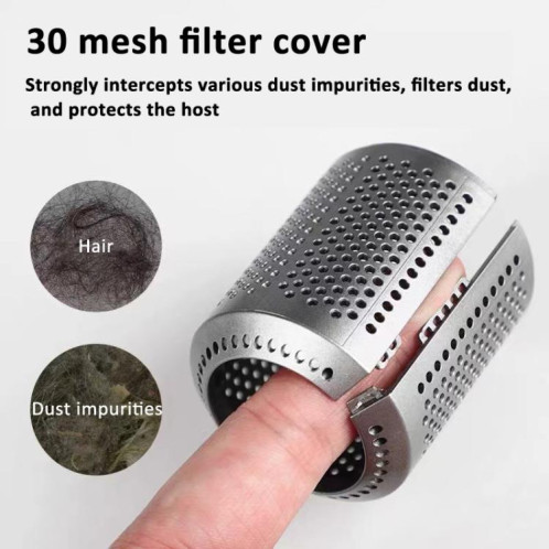 Pour les pièces de rechange de couvercle de filtre extérieur de conception ouverte de sèche-cheveux Dyson HD01 / HD03 / HD08 / HD15 (rose rouge) SH001C1512-08
