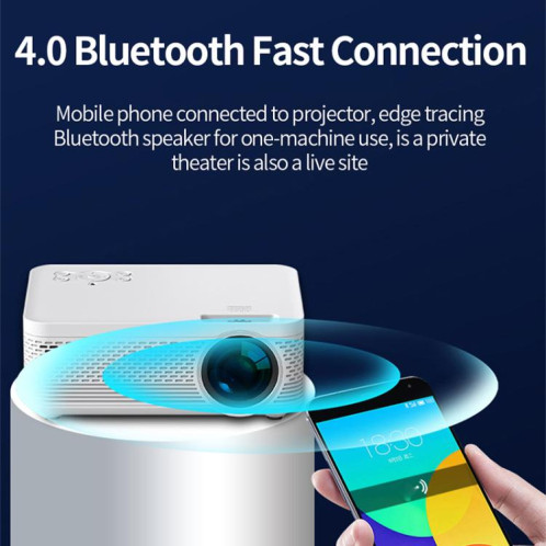 Projecteur Bluetooth Z01 1080P 5G Système Android 9.0 Prend en charge la mise en miroir de l'écran Prise AU SH4804815-011