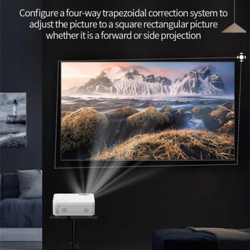 Projecteur Bluetooth Z01 1080P 5G Système Android 9.0 Prend en charge la mise en miroir de l'écran Prise UE SH4801176-011