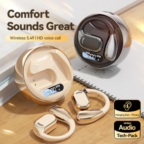 Écouteurs Bluetooth à affichage numérique intelligents M76 AI Translation (noir) SH201A1636-09