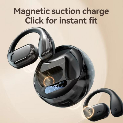 Écouteurs Bluetooth à affichage numérique intelligents M76 AI Translation (noir) SH201A1636-09