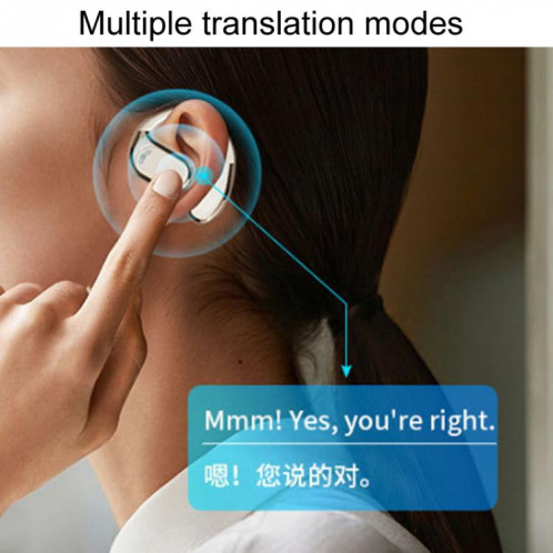 Écouteurs Bluetooth à affichage numérique intelligents M76 AI Translation (noir) SH201A1636-09