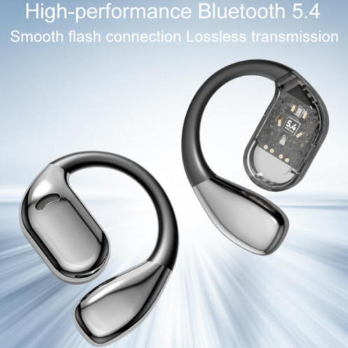 M75 On-Ear AI Traduction intelligente Enregistrement de conférence de langue Affichage numérique sans fil Écouteur Bluetooth (Noir) SH401A735-09