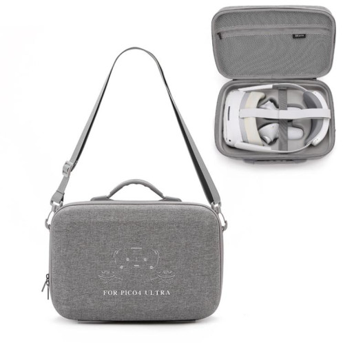 Pour PICO 4 Ultra BKANO P4U-001 VR Lunettes Organisateur Sac À Bandoulière Portable (Gris) SB101A270-07