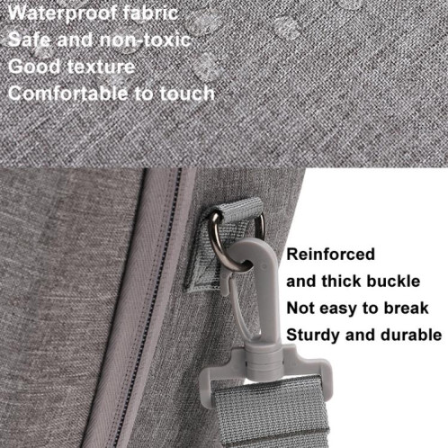 Pour PICO 4 Ultra BKANO P4U-001 VR Lunettes Organisateur Sac À Bandoulière Portable (Gris) SB101A270-07