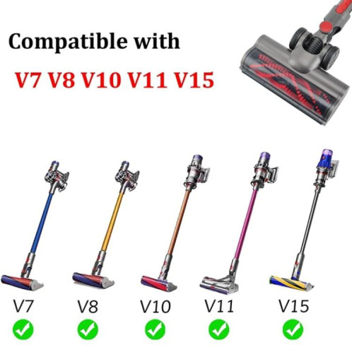 Pour aspirateur Dyson V7 / V8 / V10 / V11 / V15, brosse de sol en fibre de carbone, spécifications : 3 pièces/ensemble SH4602327-07