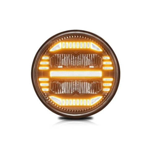 Phare rond à LED à réfraction ronde de 7 pouces pour Wrangler (H4) SH601A1073-09