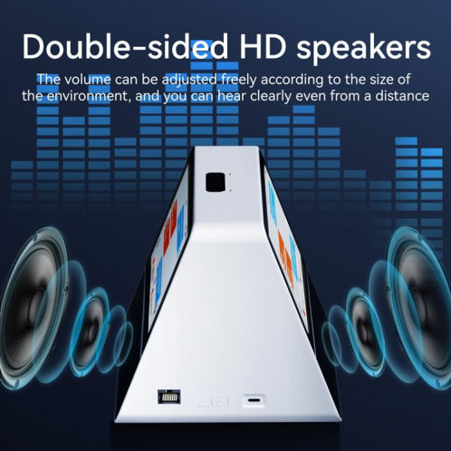 X7 7-inch HD Touch Dual-screen 2.4 / 5.0G Business Intelligent Voice Translator, Color: Black White SH27011791-012
