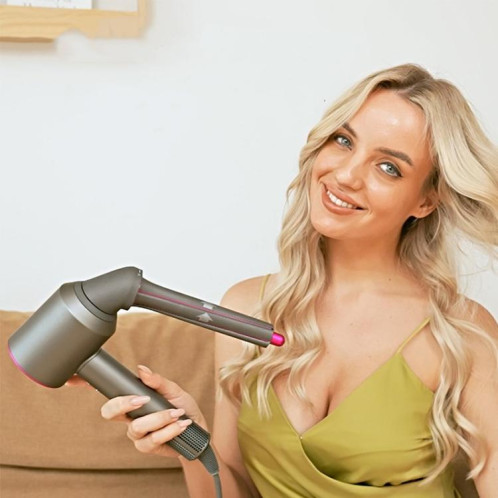 Adaptateur de coude rotatif à 360 degrés et ensemble de barils de bouclage de cheveux 2 en 1 40 mm pour sèche-cheveux Dyson Rose Rouge SH37031142-06