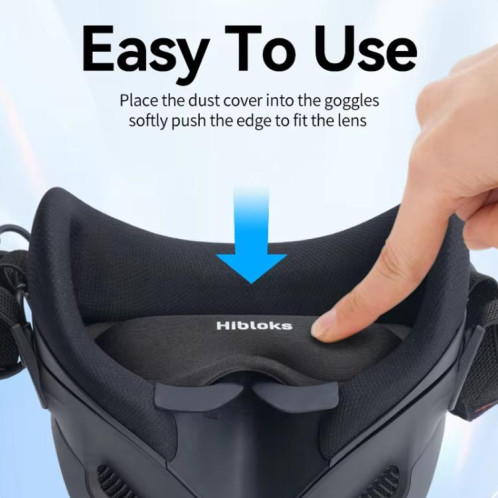 Hibloks Aviator Lunettes Light Cover Head Up Display Dust Protector Compatible avec DJI N3 / Oculus Quest / Pico 3 SH6801845-08