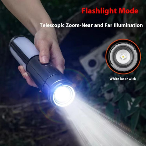 Lanterne de camping rétractable rechargeable, lampe de poche réglable en hauteur de 25,2 à 51,8 cm SH7174870-08