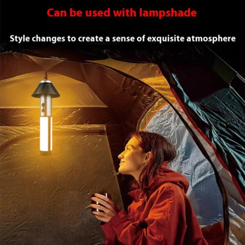 Lanterne de camping rétractable rechargeable, lampe de poche réglable en hauteur de 25,2 à 51,8 cm SH7174870-08