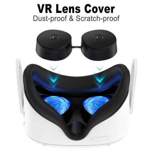 Pour Meta Quest 3S / Quest 2 VR Lens TPU Protective Cover (Rose Mat) SH001E1646-05
