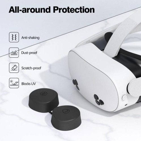 Pour Meta Quest 3S / Quest 2 VR Lens TPU Protective Cover (Noir) SH001A1430-05