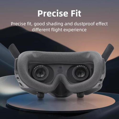 Pour DJI Avata Goggles 2 BRDRC Lunettes de vol Protecteurs Œilletons (gris foncé) SB101A1413-09