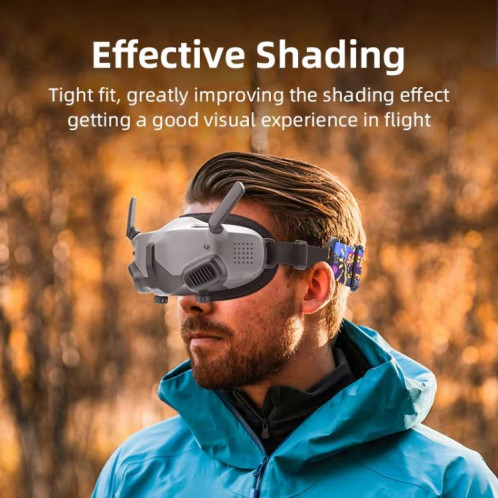 Pour DJI Avata Goggles 2 BRDRC Lunettes de vol Protecteurs Œilletons (gris foncé) SB101A1413-09