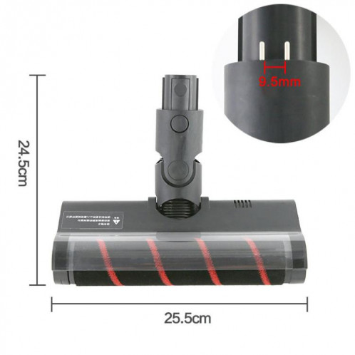 Tête d'aspiration en velours doux pour aspirateur Dreame V9 / V10 / V11 / V12 / V16 / T10 / T20 / T30 (noir) SH301A1040-06