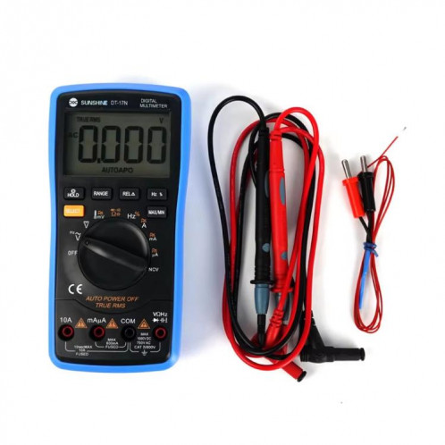 SUNSHINE DT-17N Multimètre numérique à plage automatique Écran LCD Testeur Stylo Mesure de haute précision de la capacité Tension Courant SS76011034-010